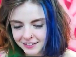 Emo 18-Year-Old With Tattoos Masturbates on Webcam