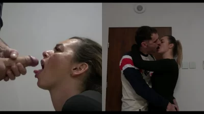 Lucky Cucky A kiss with my husband after a hard day at work 4k